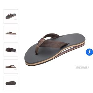 NWT men’s rainbow sandals